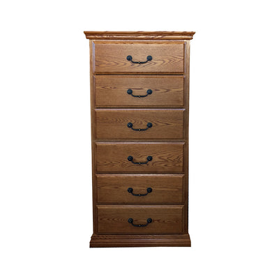 OD-O-T455 - Traditional Oak 6 Drawer Lingerie Chest - Oak For Less® Furniture